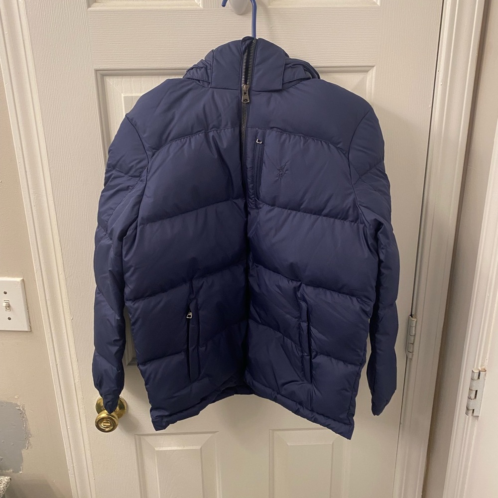 Polo by Ralph Lauren Navy Hooded Puffer Coat